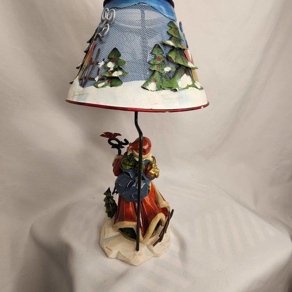 Holiday Christmas Old St. Nick Candleholder with votive Home Interiors Gifts GTC - Picture 6 of 7